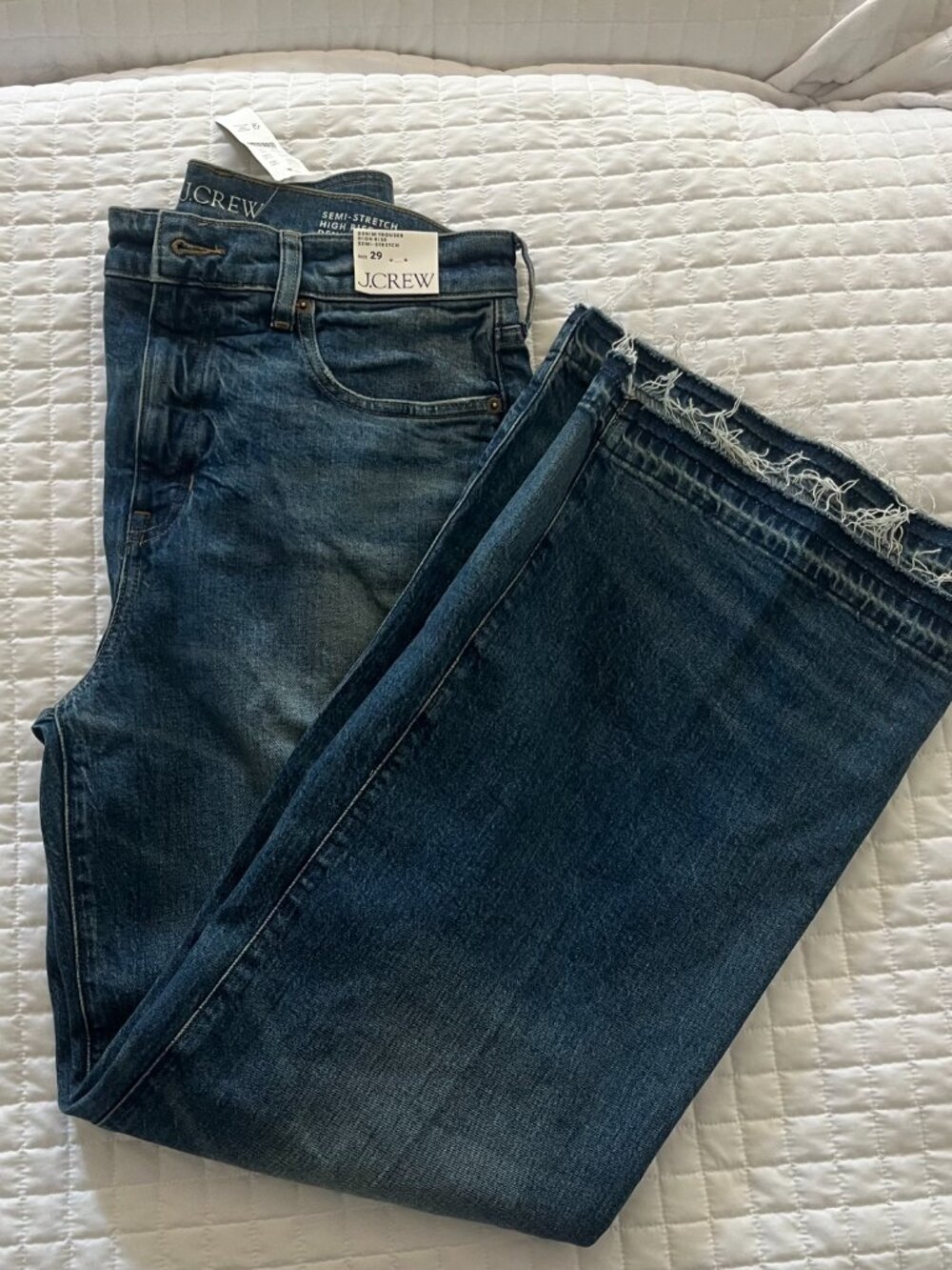 J.Crew Denim Trouser High Rise Semi-Stretch Jeans Size 29